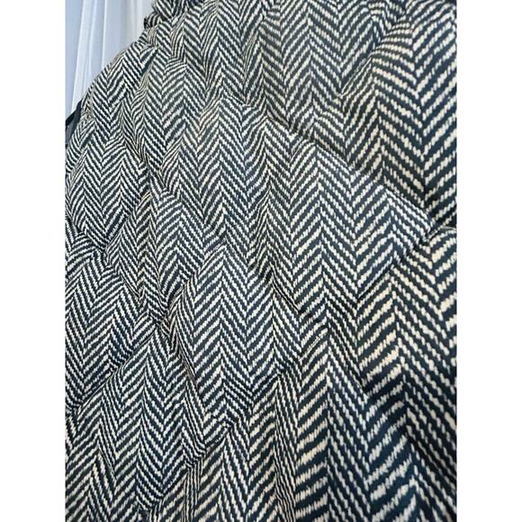 J Crew (S) Down Filled Vest Black Tan Puffer Double Zipper Women’s Size Small - Picture 5 of 15